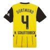 Maglia ufficiale Borussia Dortmund N. Schlotterbeck 4 Casa 2024-25 per Bambino